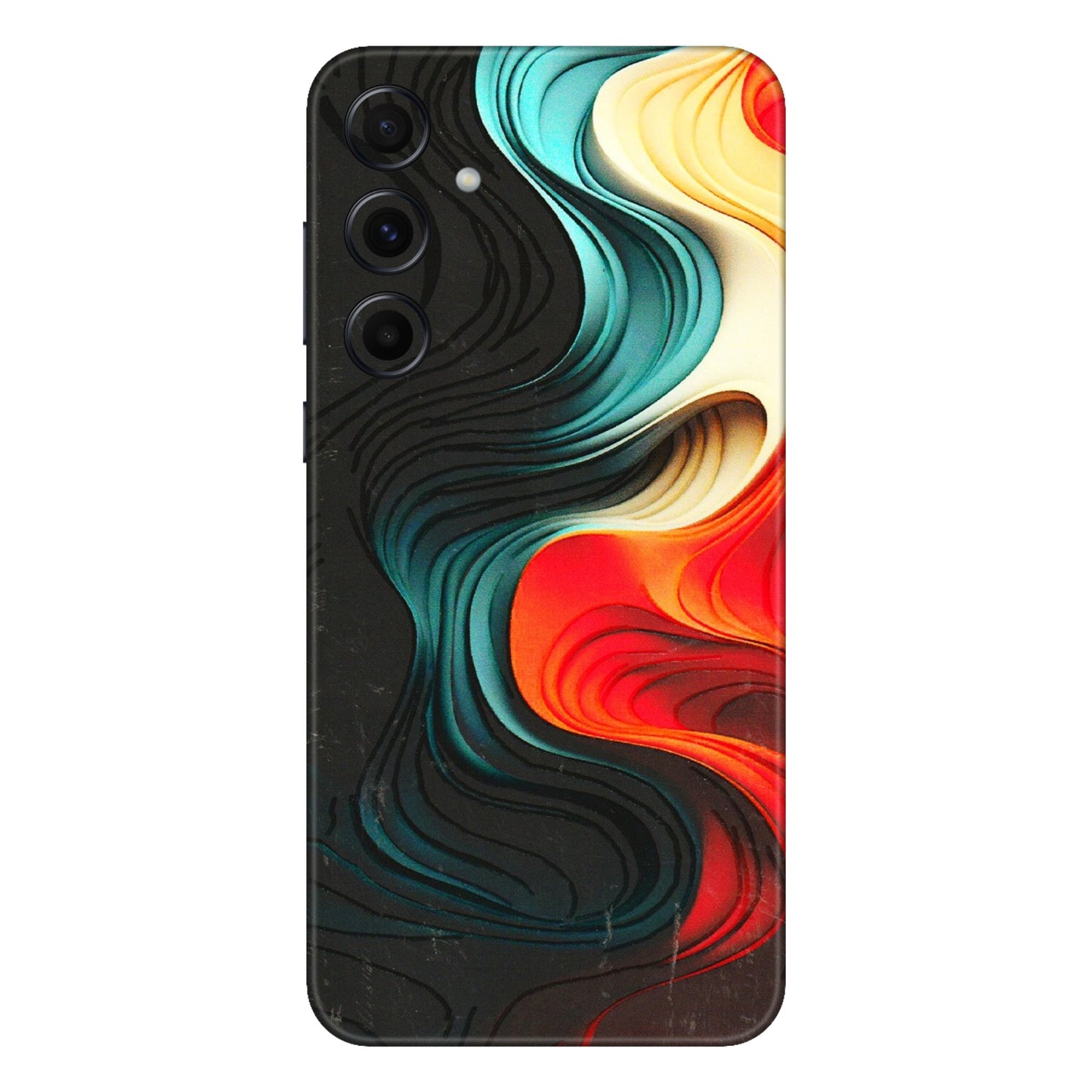 Samsung A/S Series Phone Skins (All Models) - The Silky Swirl - 3D Embossed Finish (L-240) Samsung Galaxy A55 (5G)