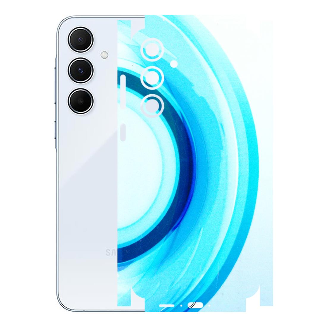 Samsung A/S Series Phone Skins (All Models) - The Blue Curve - 3D Embossed Finish (L-244) Samsung Galaxy A55 (5G)