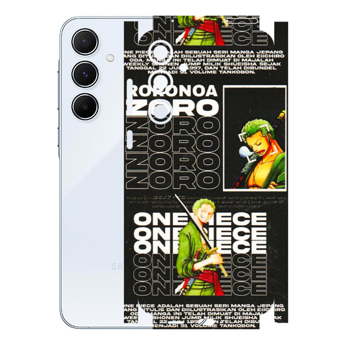Samsung A/S Series Phone Skins (All Models) - One Piece Zoro - 3D Embossed Finish (L-250) Samsung Galaxy A55 (5G)