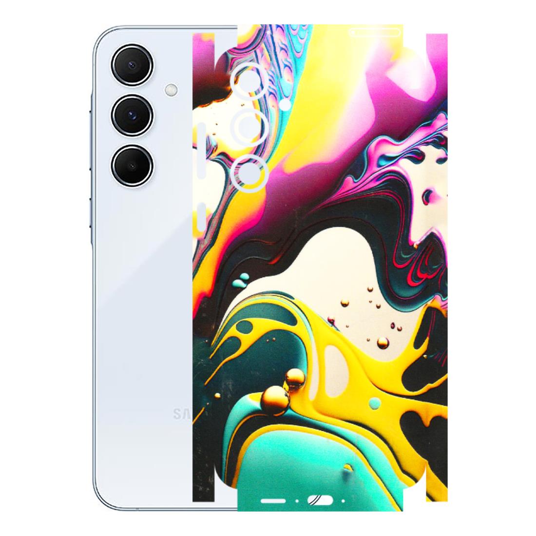Samsung A/S Series Phone Skins (All Models) - Multicolor Abstract pattern - 3D Embossed Finish (L-254) Samsung Galaxy A55 (5G)