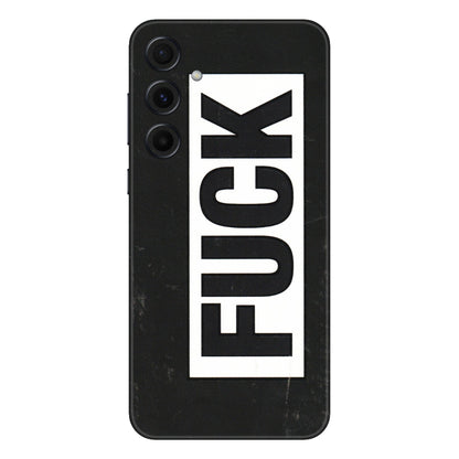 Samsung A/S Series Phone Skins (All Models) - The F Word - 3D Embossed Finish (L-255) Samsung Galaxy A55 (5G)