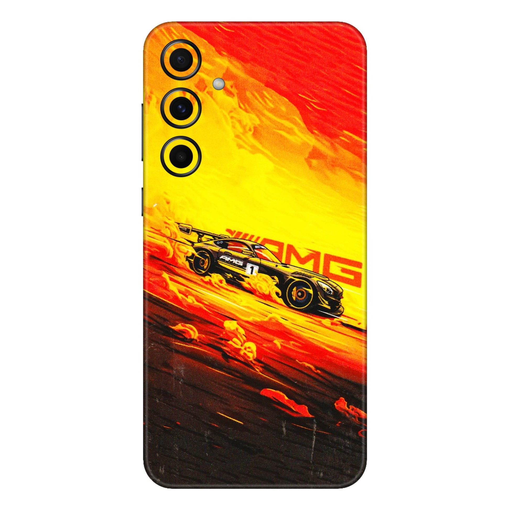 Samsung A/S Series Phone Skins (All Models) - AMG Car Speed Cover - 3D Embossed Finish (L-256) Samsung Galaxy A55 (5G)