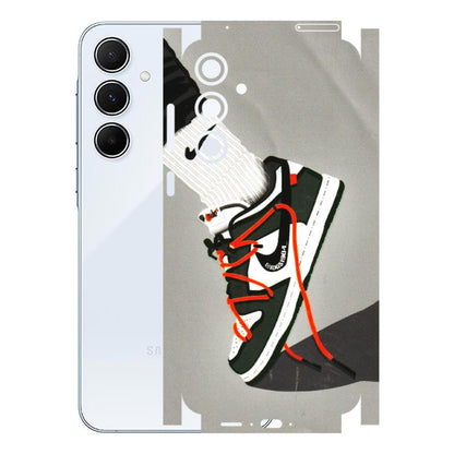 Samsung A/S Series Phone Skins (All Models) - New Grey Sneaker - 3D Embossed Finish (L-261) Samsung Galaxy A55 (5G)