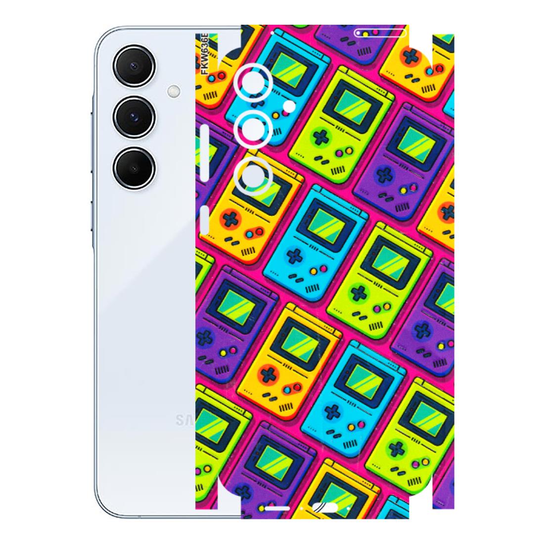 Samsung A/S Series Phone Skins (All Models) - Gameboy Colourful - 3D Embossed Finish (L-266) Samsung Galaxy A55 (5G)