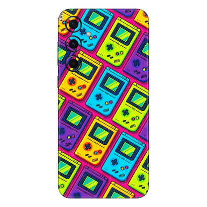Samsung A/S Series Phone Skins (All Models) - Gameboy Colourful - 3D Embossed Finish (L-266) Samsung Galaxy A55 (5G)