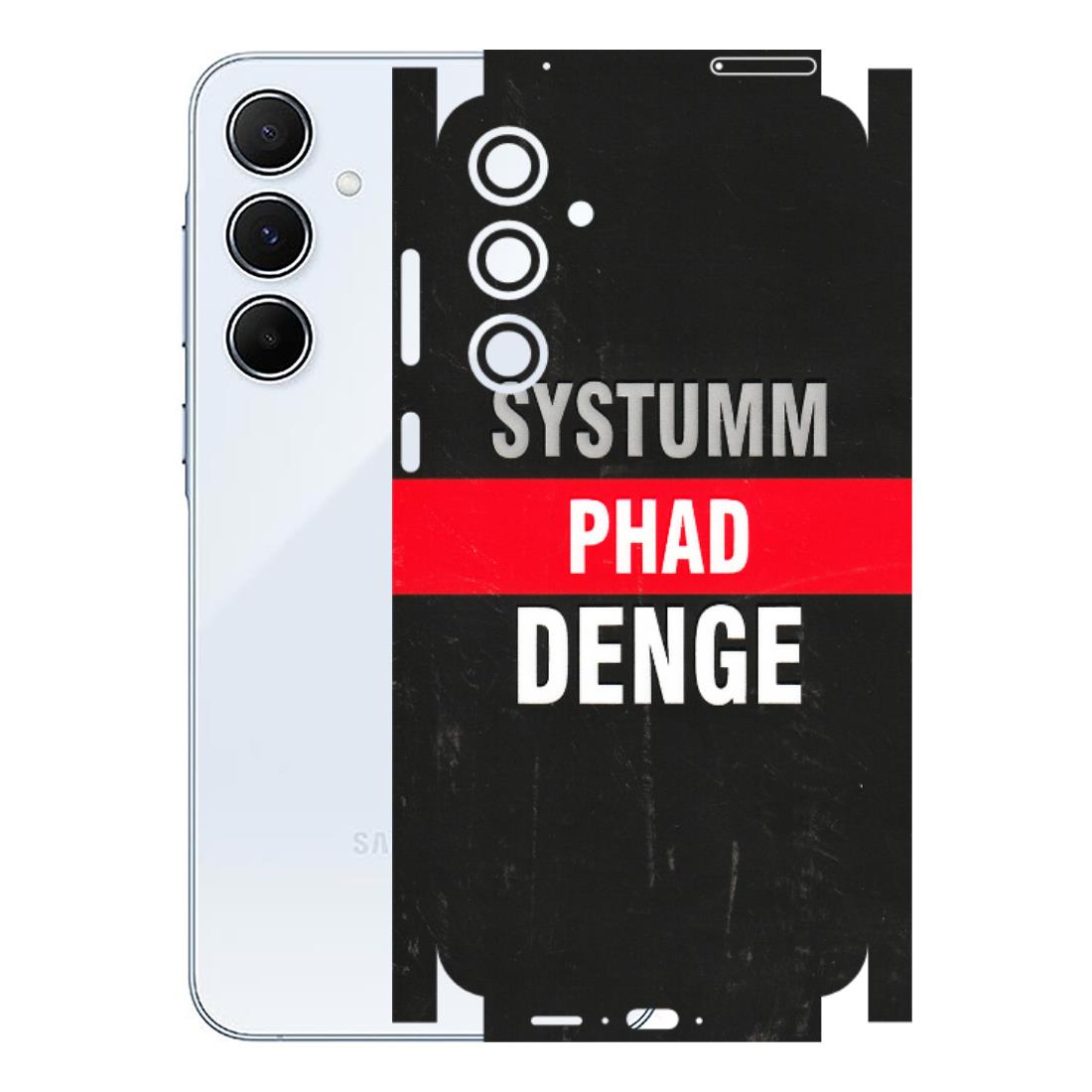 Samsung A/S Series Phone Skins (All Models) - Systumm Phad Denge - 3D Embossed Finish (L-278) Samsung Galaxy A55 (5G)