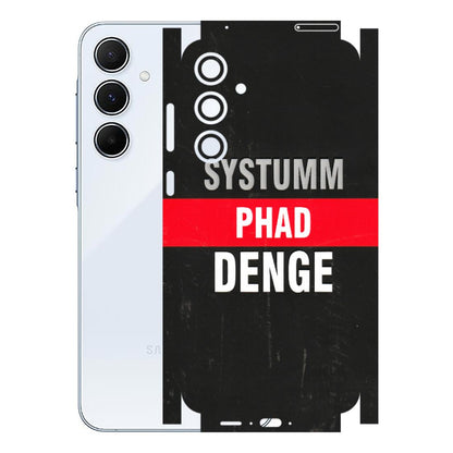 Samsung A/S Series Phone Skins (All Models) - Systumm Phad Denge - 3D Embossed Finish (L-278) Samsung Galaxy A55 (5G)
