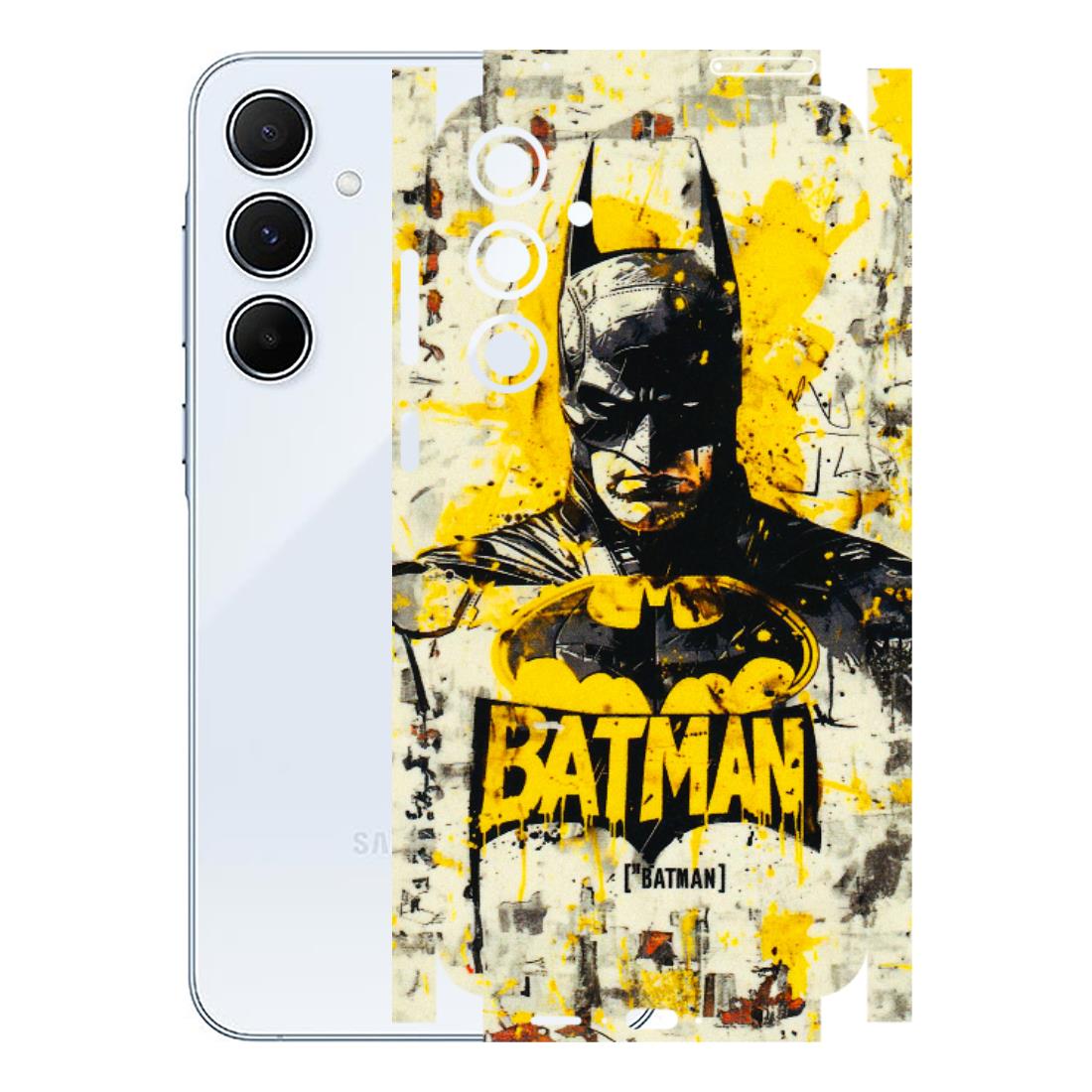 Samsung A/S Series Phone Skins (All Models) - Batman Yellow BT - 3D Embossed Finish (L-304) Samsung Galaxy A55 (5G)