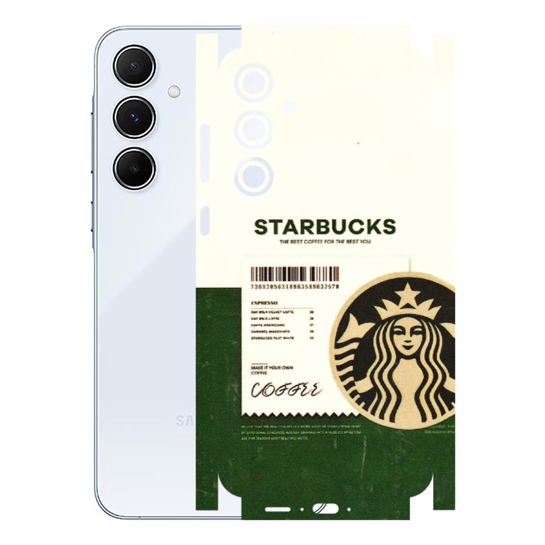 Samsung A/S Series Phone Skins (All Models) - Starbucks Barcode - 3D Embossed Finish (L-308) Samsung Galaxy A55 (5G)