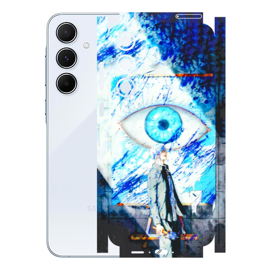 Samsung A/S Series Phone Skins (All Models) - Anime Sea Blue Eye - 3D Embossed Finish (L-318) Samsung Galaxy A55 (5G)