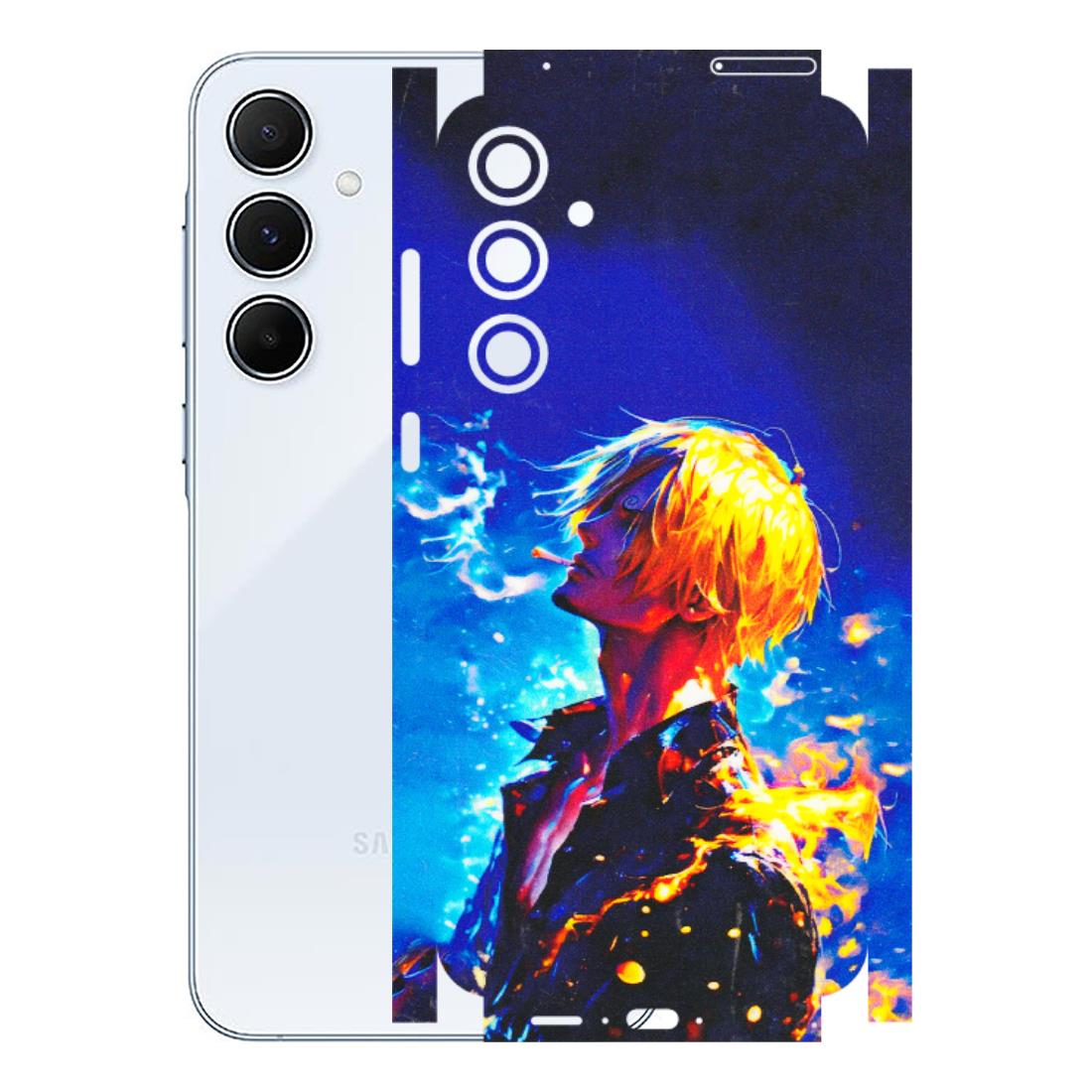 Samsung A/S Series Phone Skins (All Models) - Sanji Vinsmoke One Piece - 3D Embossed Finish (L-319) Samsung Galaxy A55 (5G)