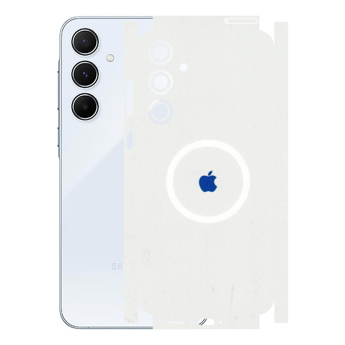 Samsung A/S Series Phone Skins (All Models) - iPhone Magsafe Logo - 3D Embossed Finish (L-320) Samsung Galaxy A55 (5G)
