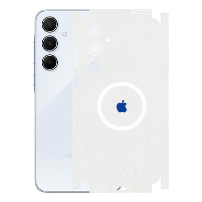Samsung A/S Series Phone Skins (All Models) - iPhone Magsafe Logo - 3D Embossed Finish (L-320) Samsung Galaxy A55 (5G)