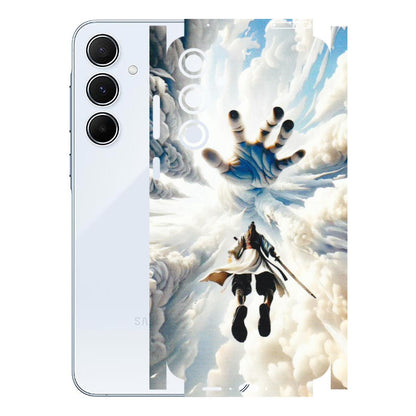 Samsung A/S Series Phone Skins (All Models) - Big Hand With Monkey King - 3D Embossed Finish (L-323) Samsung Galaxy A55 (5G)