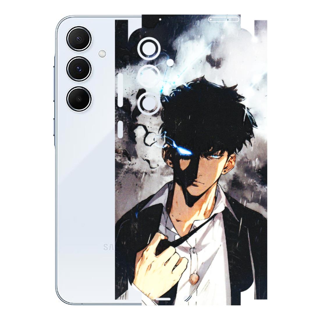Samsung A/S Series Phone Skins (All Models) - Sung Jinwoo Manhwa Anime - 3D Embossed Finish (L-328) Samsung Galaxy A55 (5G)