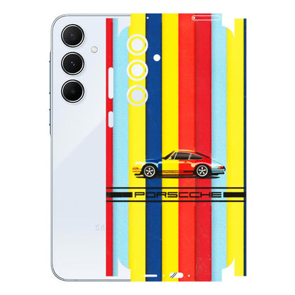 Samsung A/S Series Phone Skins (All Models) - Multicolour Porche - 3D Embossed Finish (L-39) Samsung Galaxy A55 (5G)