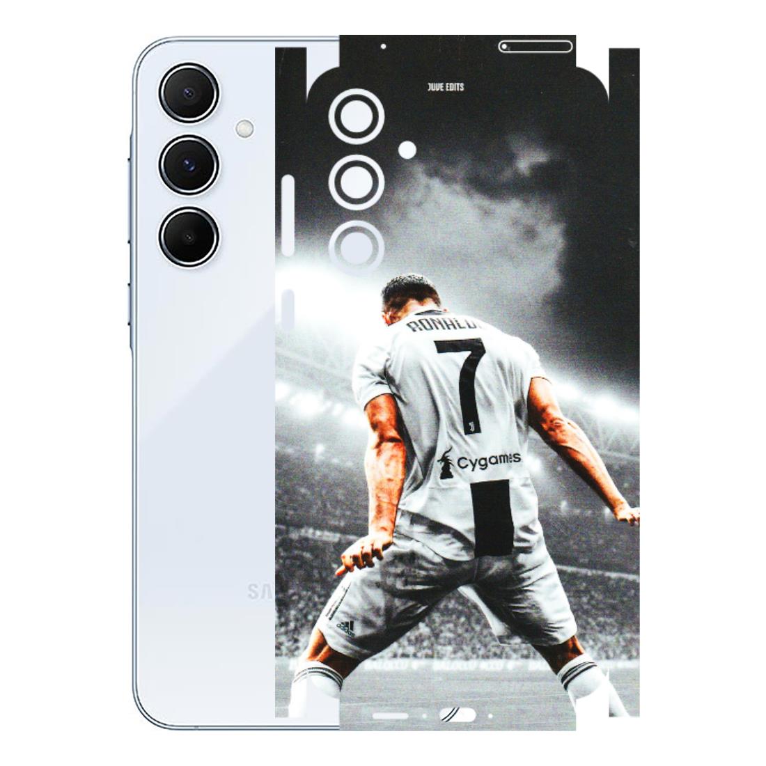 Samsung A/S Series Phone Skins (All Models) - Ronaldo CR7 Crazy - 3D Embossed Finish (L-44) Samsung Galaxy A55 (5G)