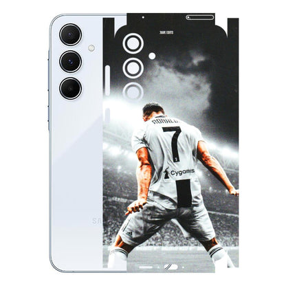 Samsung A/S Series Phone Skins (All Models) - Ronaldo CR7 Crazy - 3D Embossed Finish (L-44) Samsung Galaxy A55 (5G)