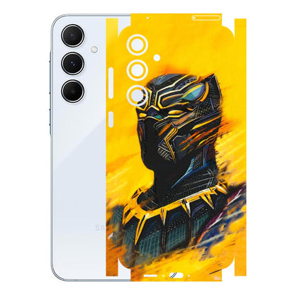 Samsung A/S Series Phone Skins (All Models) - Yellow Panther - 3D Embossed Finish (L-54) Samsung Galaxy A55 (5G)