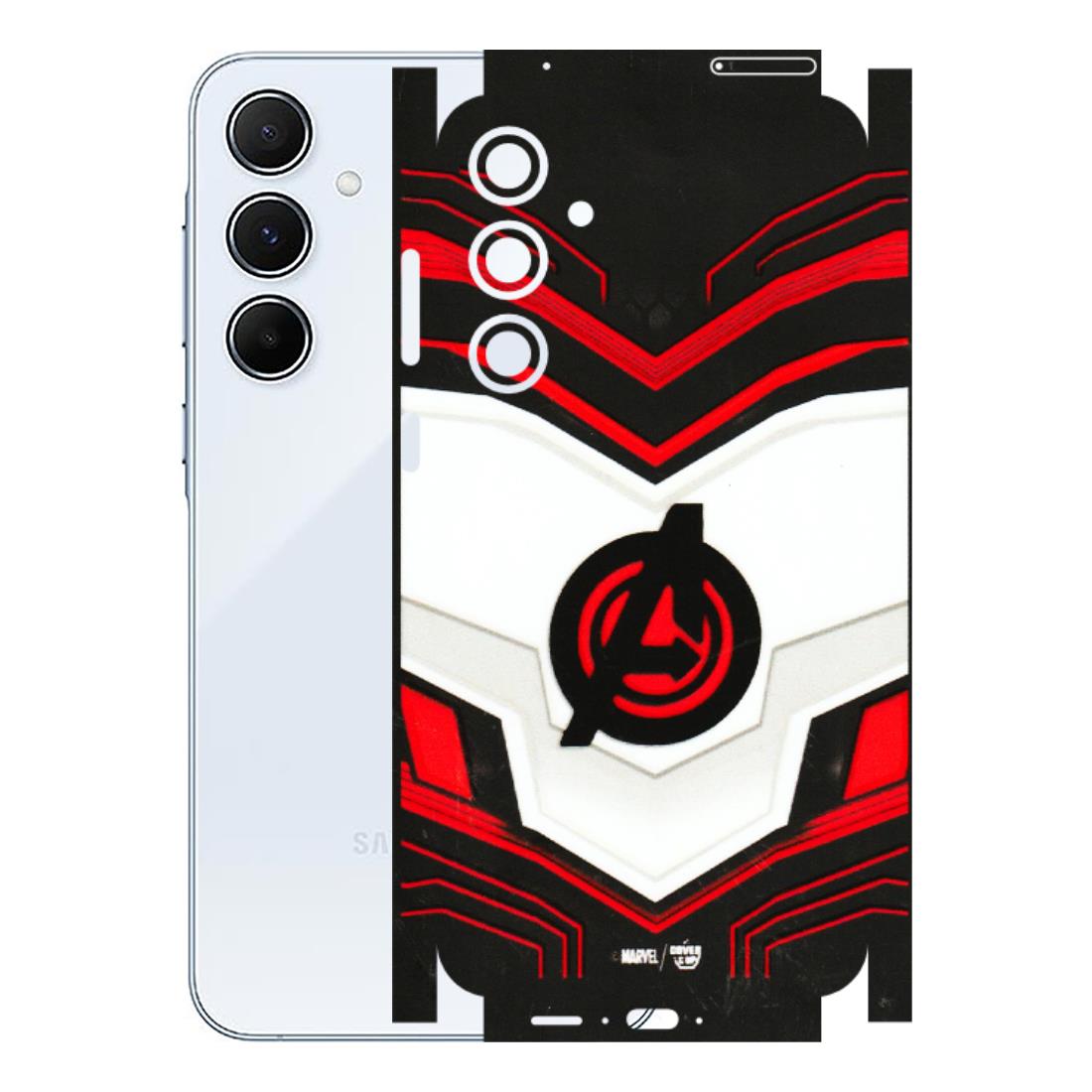 Samsung A/S Series Phone Skins (All Models) - Avengers Logo - 3D Embossed Finish (L-55) Samsung Galaxy A55 (5G)