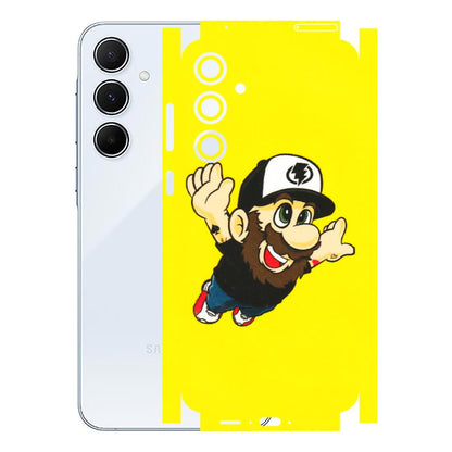 Samsung A/S Series Phone Skins (All Models) - Flying Beardo - 3D Embossed Finish (L-60) Samsung Galaxy A55 (5G)