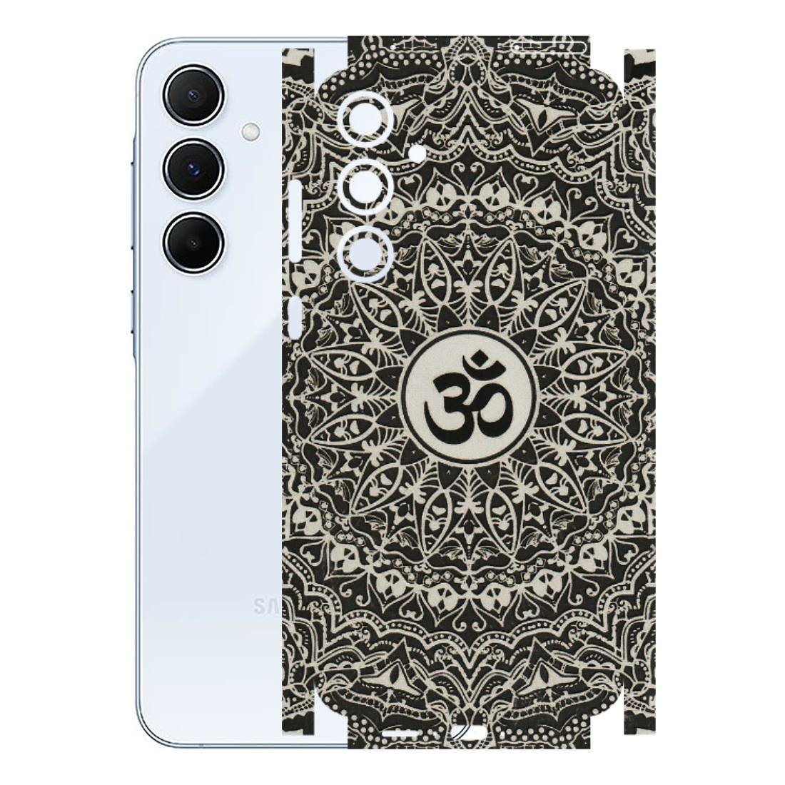 Samsung A/S Series Phone Skins (All Models) - Aum Elegant Mandala - 3D Embossed Finish (L-62) Samsung Galaxy A55 (5G)