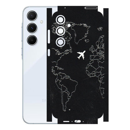 Samsung A/S Series Phone Skins (All Models) - Never Ending Travel - 3D Embossed Finish (L-79) Samsung Galaxy A55 (5G)