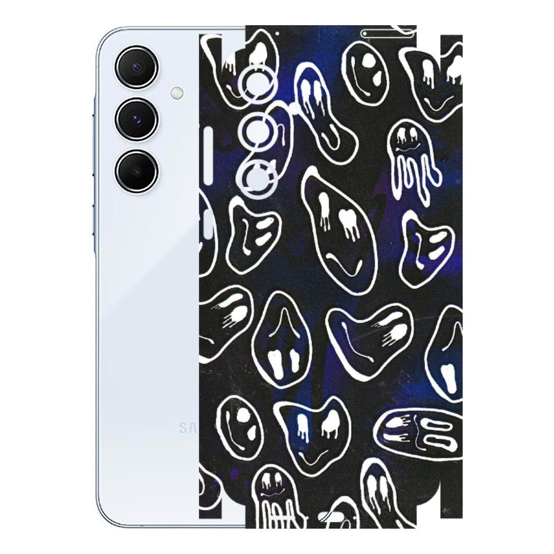 Samsung A/S Series Phone Skins (All Models) - Distorted Smileys - 3D Embossed Finish (L-92) Samsung Galaxy A55 (5G)