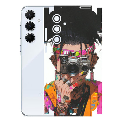 Samsung A/S Series Phone Skins (All Models) - Camera Lover Girl - Matte Finish (M-09) Samsung Galaxy A55 (5G)