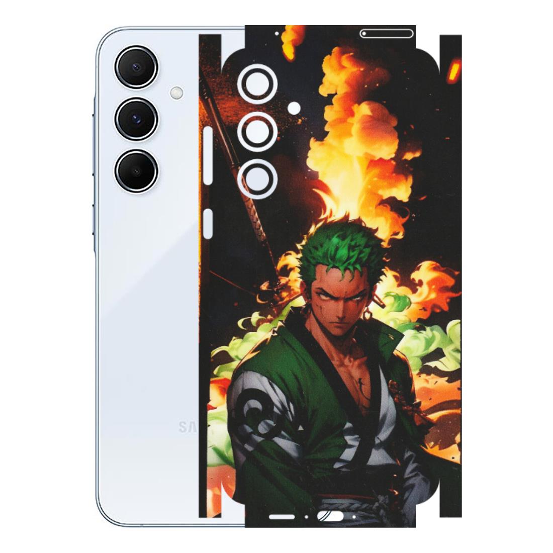 Samsung A/S Series Phone Skins (All Models) - Roronoa Zoro - Matte Finish (M-102) Samsung Galaxy A55 (5G)