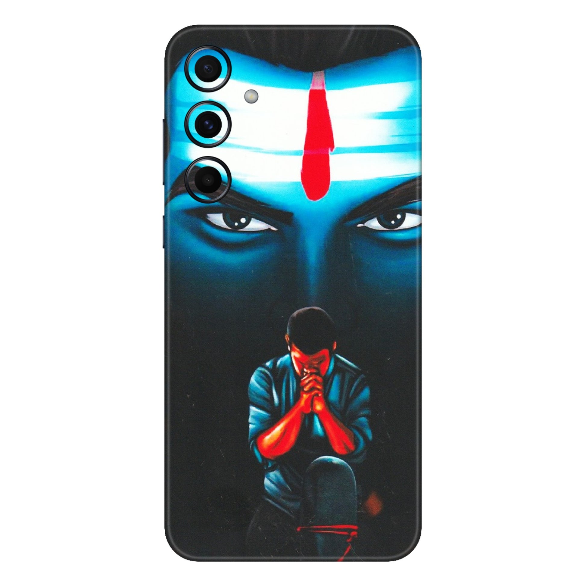 Samsung A/S Series Phone Skins (All Models) - Mahakal Bhakt - Matte Finish (M-112) Samsung Galaxy A55 (5G)