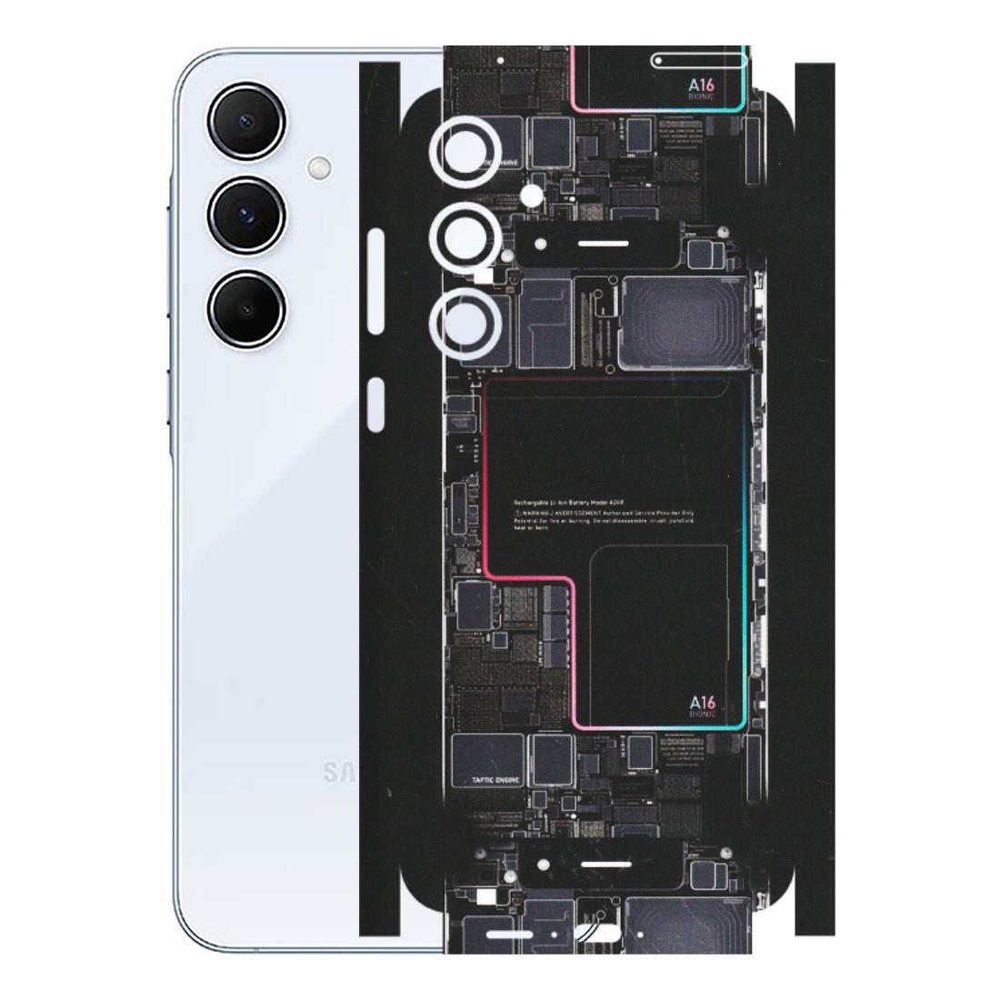 Samsung A/S Series Phone Skins (All Models) - Motherboard Circuit Layout - Matte Finish (M-117) Samsung Galaxy A55 (5G)