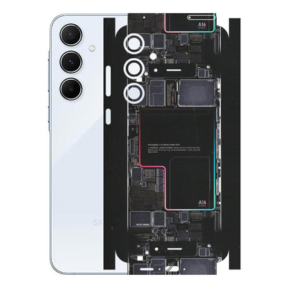 Samsung A/S Series Phone Skins (All Models) - Motherboard Circuit Layout - Matte Finish (M-117) Samsung Galaxy A55 (5G)