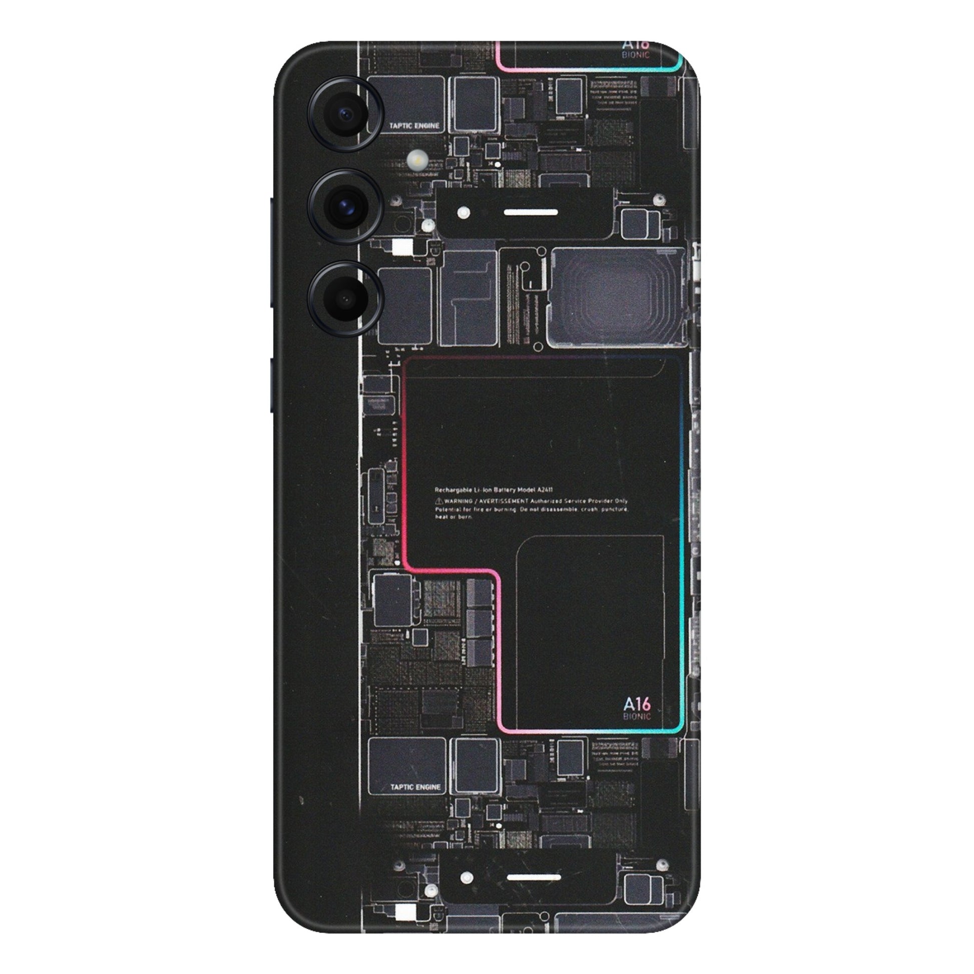 Samsung A/S Series Phone Skins (All Models) - Motherboard Circuit Layout - Matte Finish (M-117) Samsung Galaxy A55 (5G)