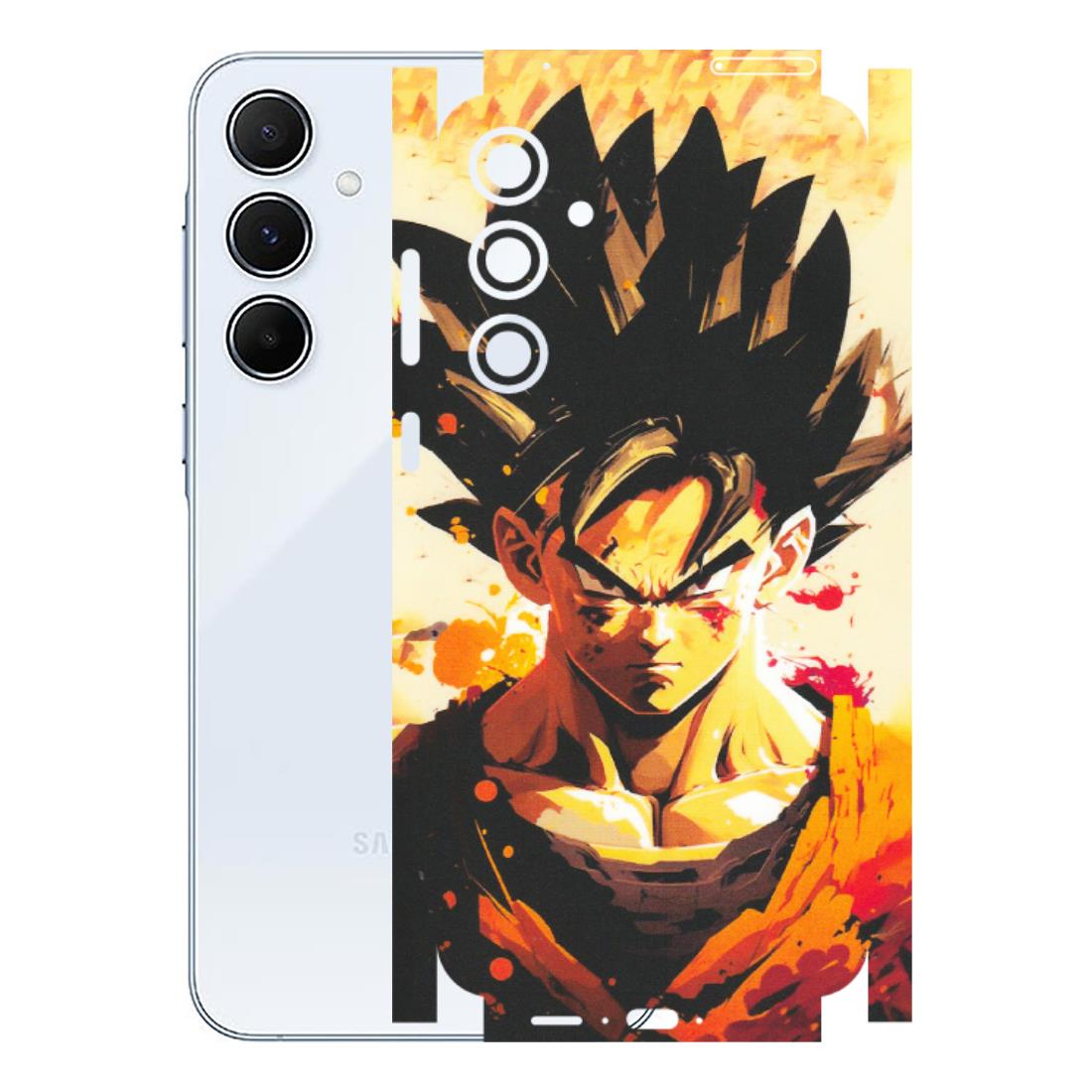 Samsung A/S Series Phone Skins (All Models) - Angry Goku - Matte Finish (M-12) Samsung Galaxy A55 (5G)