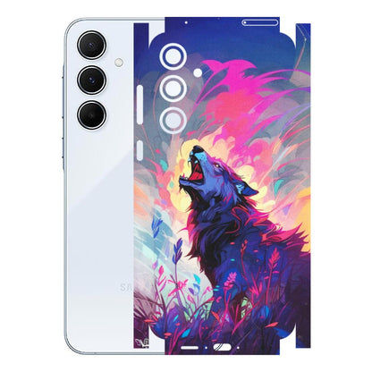 Samsung A/S Series Phone Skins (All Models) - New Wild Wolf Abstract - Matte Finish (M-125) Samsung Galaxy A55 (5G)