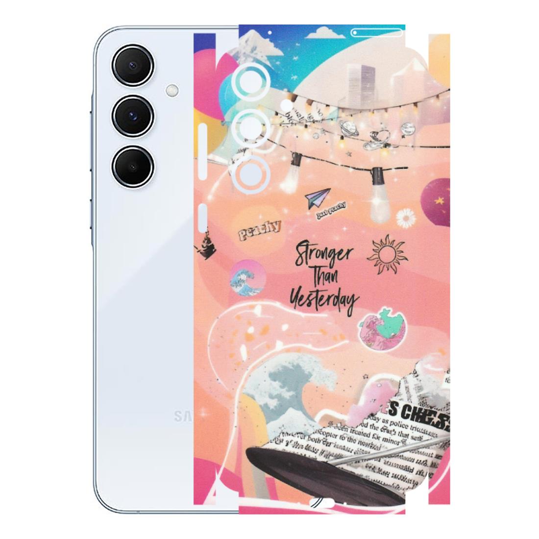 Samsung A/S Series Phone Skins (All Models) - Stronger Then Yesterday - Matte Finish (M-128) Samsung Galaxy A55 (5G)