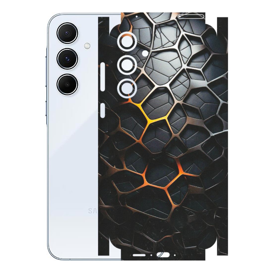Samsung A/S Series Phone Skins (All Models) - New Abstract Graphite Tiles - Matte Finish (M-130) Samsung Galaxy A55 (5G)