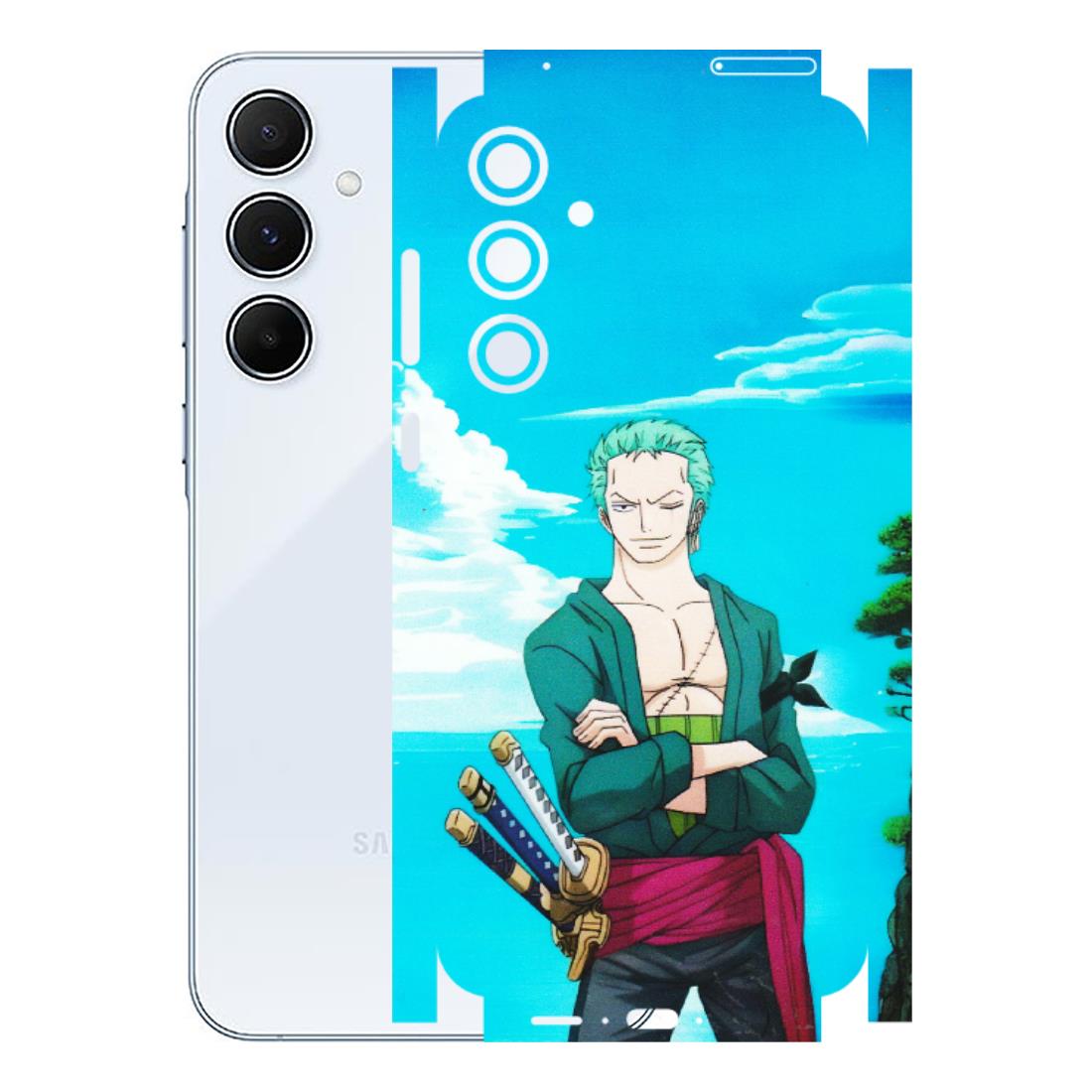 Samsung A/S Series Phone Skins (All Models) - Cool Swordman Zoro Anime - Matte Finish (M-143) Samsung Galaxy A55 (5G)