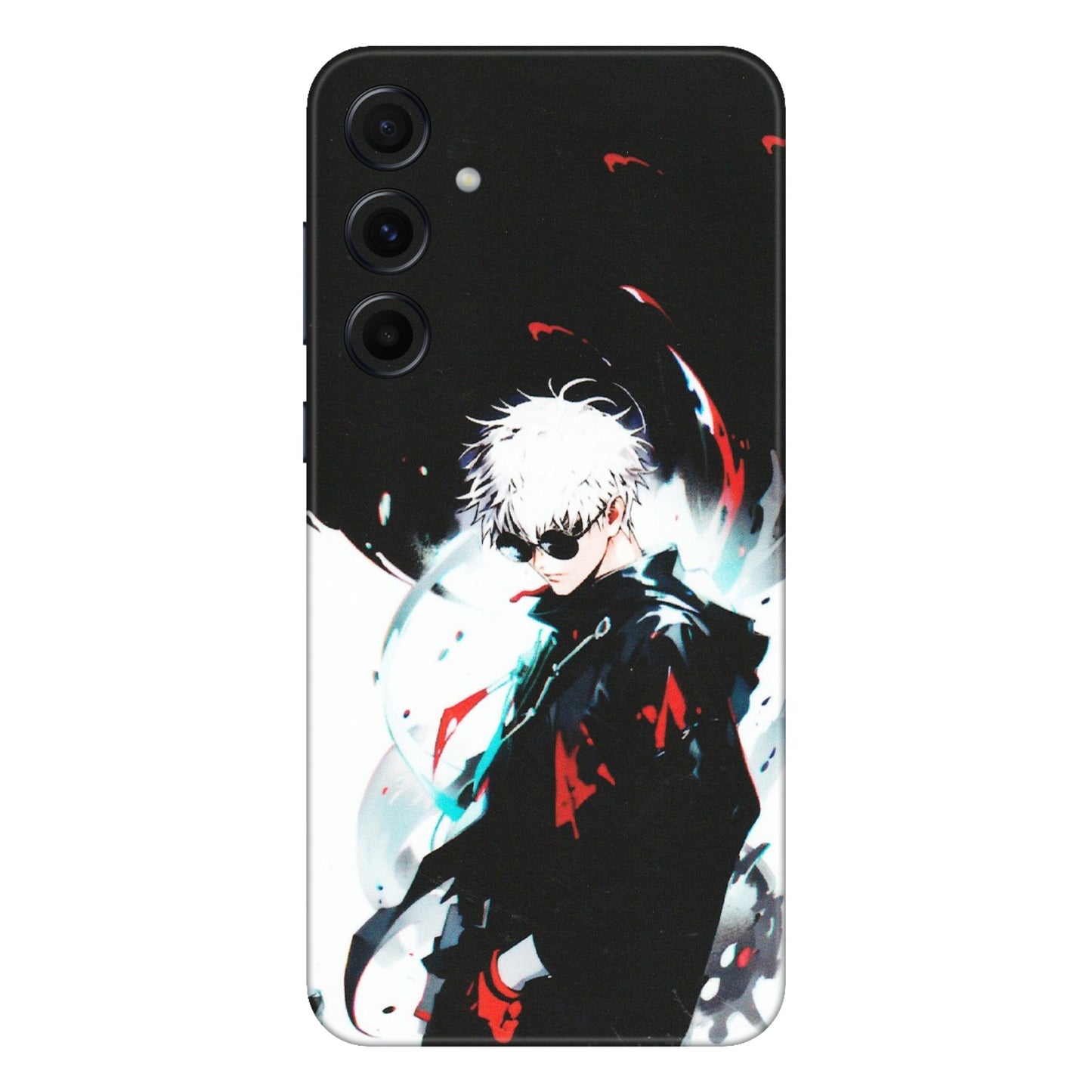 Samsung A/S Series Phone Skins (All Models) - Gojo Powerful Charater Kaisen Anime - Matte Finish (M-144) Samsung Galaxy A55 (5G)