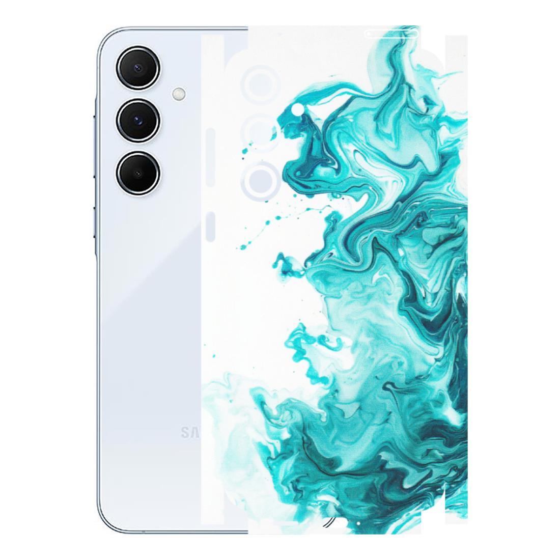 Samsung A/S Series Phone Skins (All Models) - Sky Blue Abstract Colour - Matte Finish (M-146) Samsung Galaxy A55 (5G)