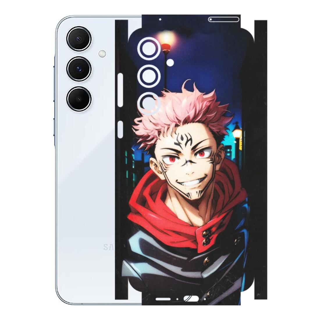 Samsung A/S Series Phone Skins (All Models) - Yuji Itadori Funny Face Anime - Matte Finish (M-152) Samsung Galaxy A55 (5G)
