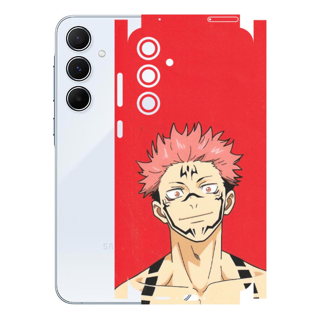 Samsung A/S Series Phone Skins (All Models) - Ryomen Sukuna Fun Anime - Matte Finish (M-153) Samsung Galaxy A55 (5G)