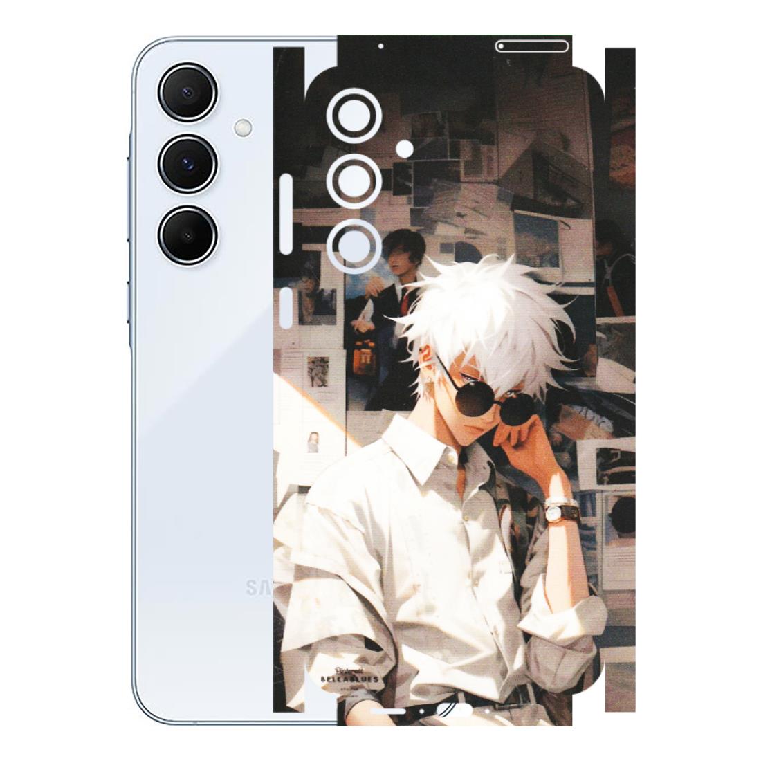 Samsung A/S Series Phone Skins (All Models) - Gojo Satoru Jujustu Kaisen Anime - Matte Finish (M-156) Samsung Galaxy A55 (5G)
