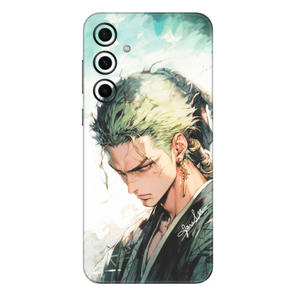 Samsung A/S Series Phone Skins (All Models) - Pirate Hunter One Piece Anime - Matte Finish (M-157) Samsung Galaxy A55 (5G)