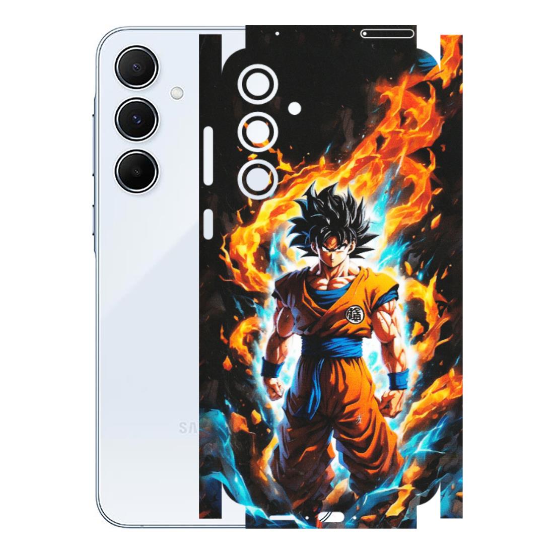 Samsung A/S Series Phone Skins (All Models) - Goku Transformation Anime - Matte Finish (M-159) Samsung Galaxy A55 (5G)