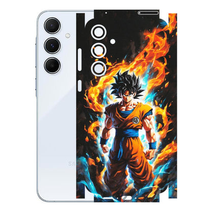 Samsung A/S Series Phone Skins (All Models) - Goku Transformation Anime - Matte Finish (M-159) Samsung Galaxy A55 (5G)
