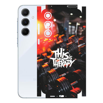 Samsung A/S Series Phone Skins (All Models) - GYM Lover Therapy - Matte Finish (M-160) Samsung Galaxy A55 (5G)