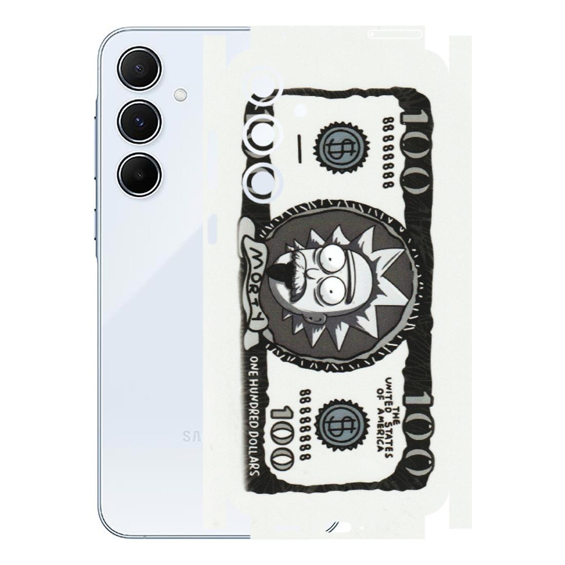 Samsung A/S Series Phone Skins (All Models) - Rick And Morty Hundred Dollar Anime - Matte Finish (M-161) Samsung Galaxy A55 (5G)