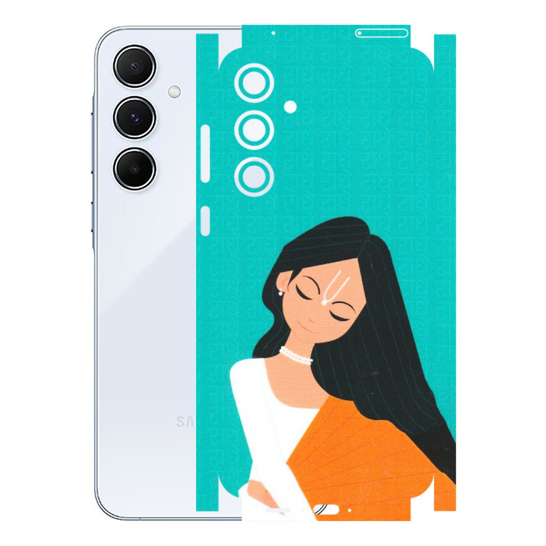 Samsung A/S Series Phone Skins (All Models) - Radhe Radhe With Hindu Symbol - Matte Finish (M-164) Samsung Galaxy A55 (5G)